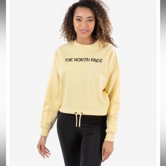The North Face Cropped Draw Cord Crewneck Sweatshirt - Picture 2 of 6